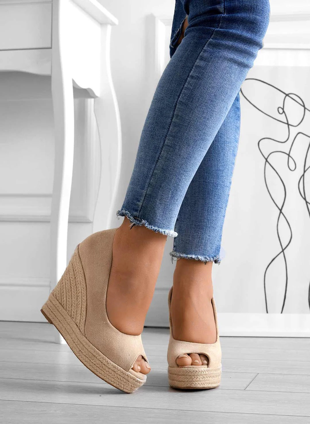 Keilabsatz Espadrilles aus Wildleder - Madison