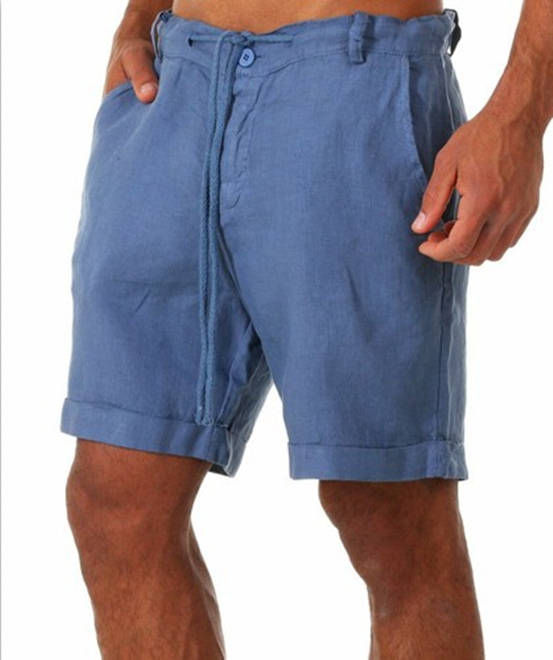 Leichte Shorts aus Baumwolle und Leinen - Larry