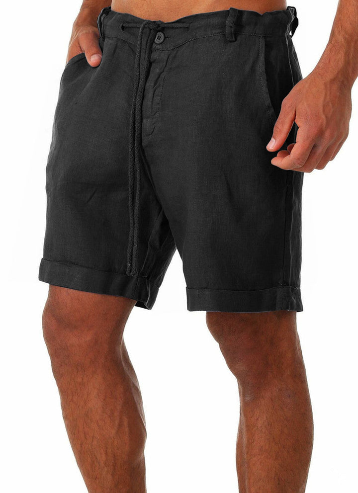 Leichte Shorts aus Baumwolle und Leinen - Larry