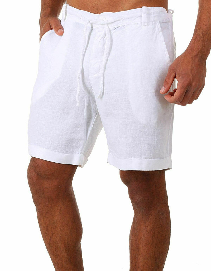 Leichte Shorts aus Baumwolle und Leinen - Larry